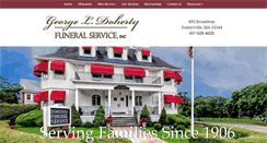 Desktop Screenshot of dohertyfuneralservice.com